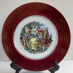 Vintage Imperial Salem China Co. 23 Karat Plate